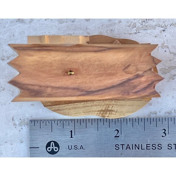 Handcrafted Olive Wood Nativity Scene Baby Jesus Mary Joseph Sheep NOB Gift - Picture 11 of 11